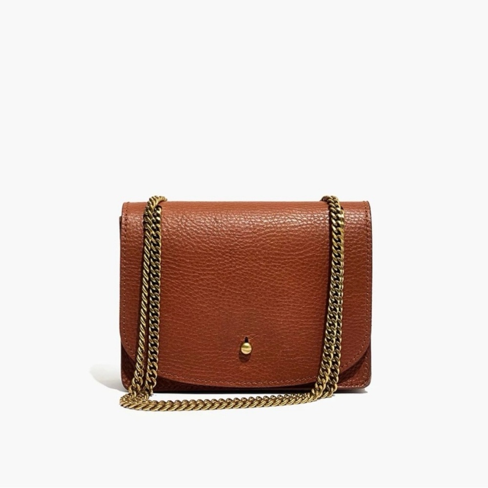Madewell English toffee chain purse
